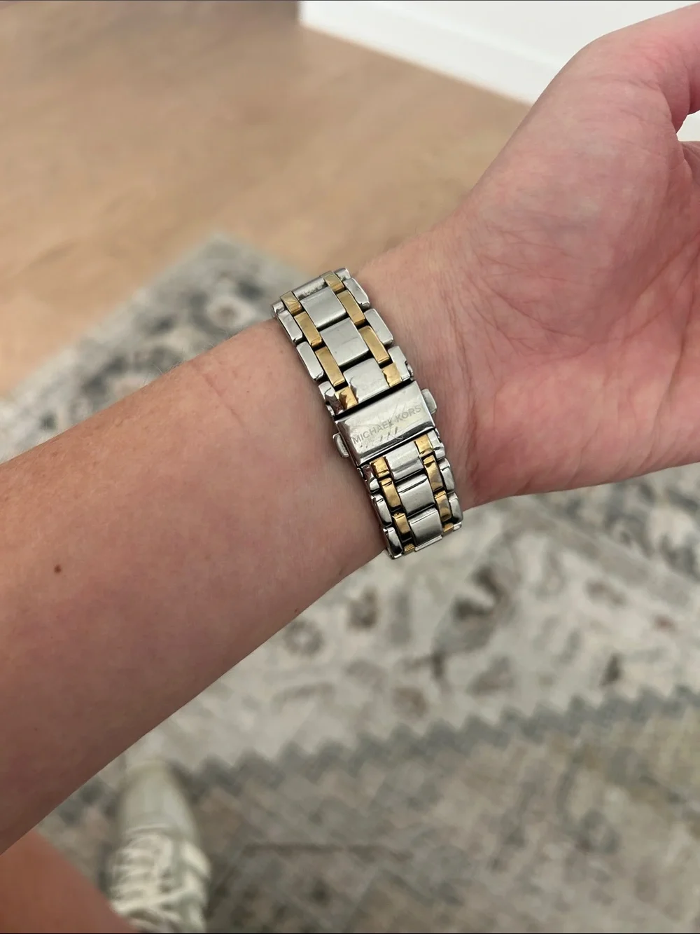 Michael Kors Two-Tone Gold and Silver Women's Chronograph Watch